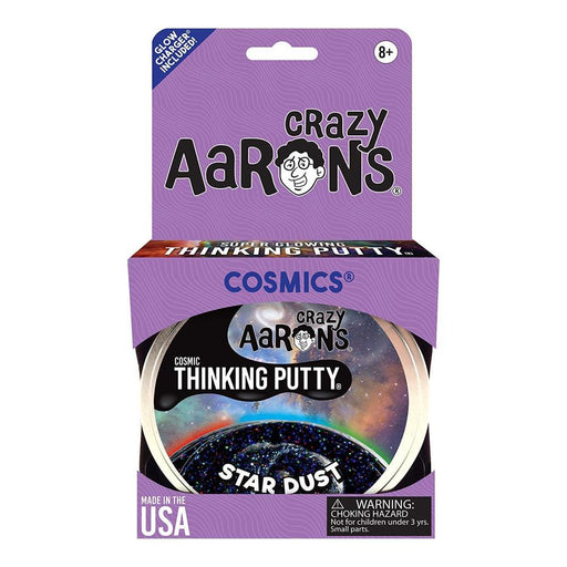 Crazy Aaron's Putty Star Dust Cosmic Glow 4" Tin plus Glow Charger-Novelty Toys-Crazy Aaron's Putty-Toycra