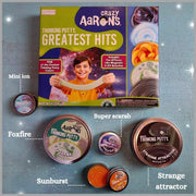 Crazy Aaron's Thinking Putty Greatest Hits Set Strange Attractor, Foxfire, Sunburst, Ion, Super Scarab