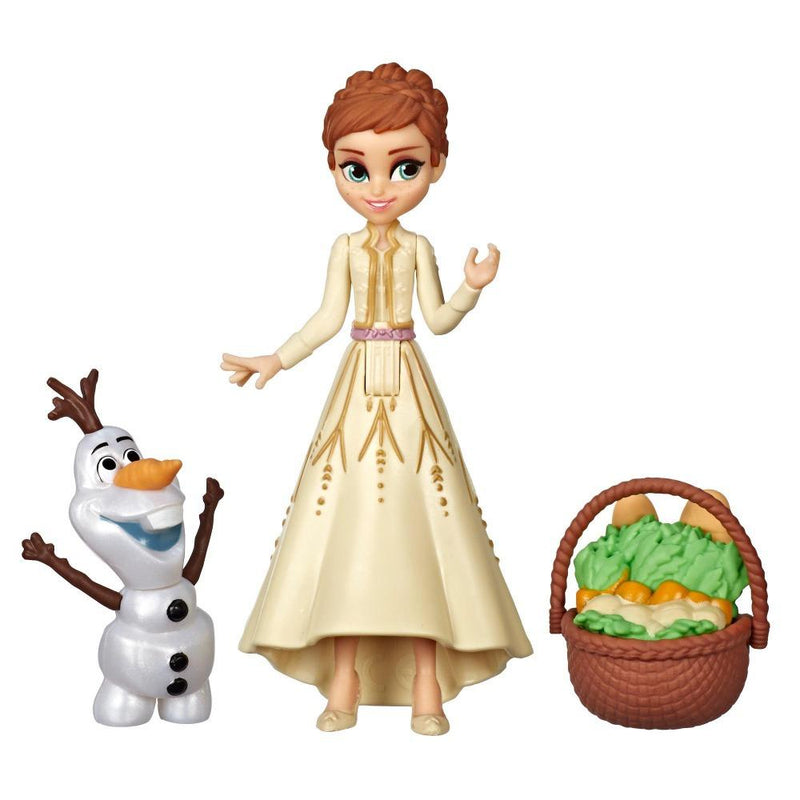 Disney Frozen Anna and Olaf Small Dolls With Basket Accessory
