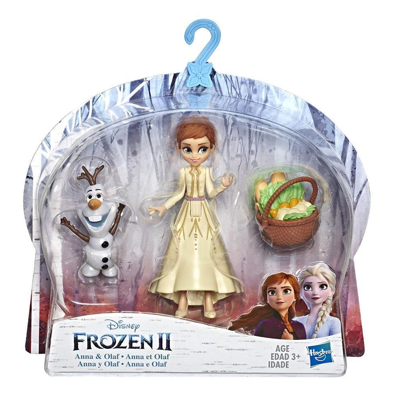 Disney Frozen Anna and Olaf Small Dolls With Basket Accessory