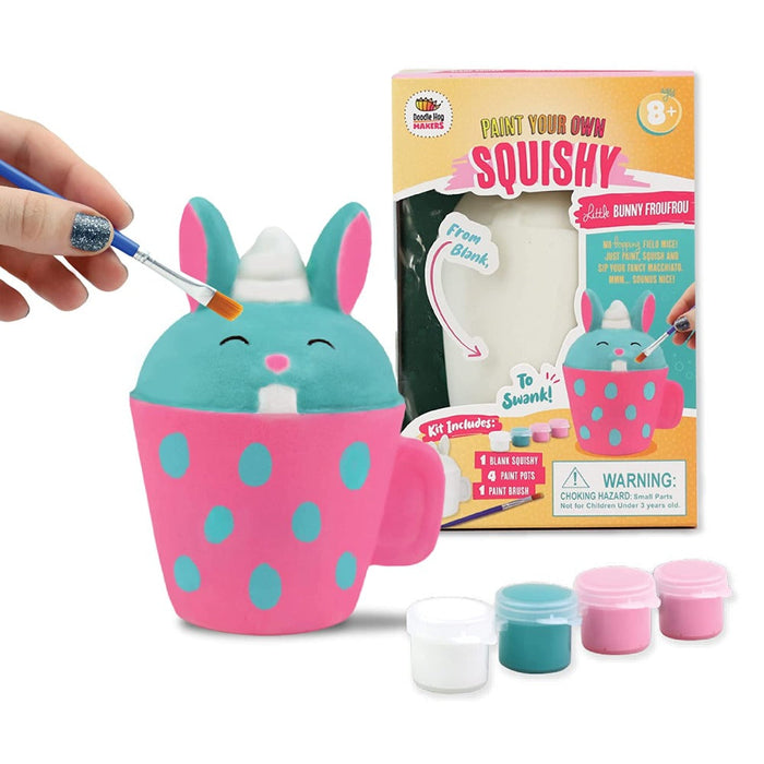 Doodle Hog Original DIY Paint Your Own Squishies Kit.Sloth Squishy Painting Kit Slow Rise Squishes Paint. Ideal Arts and Crafts, Gift and Anxiety Reli