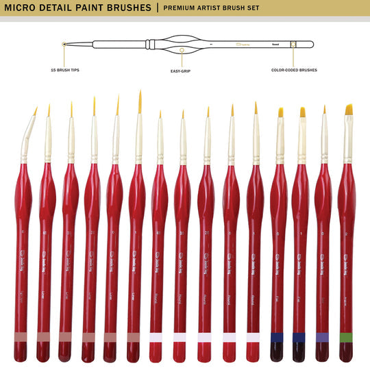 Doodle Hog Mini Painting Starter 15 Brushes