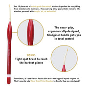 Doodle Hog Mini Painting Starter 15 Brushes