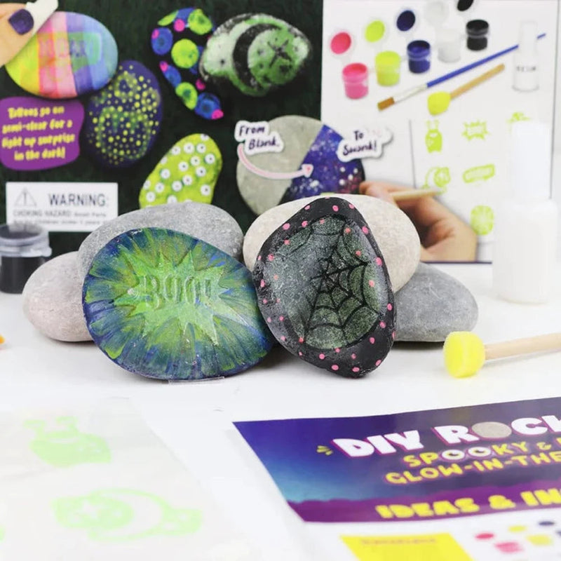 Doodle Hog Rock Painting Kit: Glow In The Dark