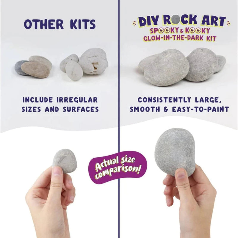 Doodle Hog Rock Painting Kit: Glow In The Dark