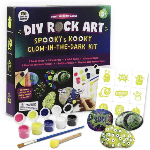 Doodle Hog Rock Painting Kit: Glow In The Dark-Arts & Crafts-Doodle Hog-Toycra