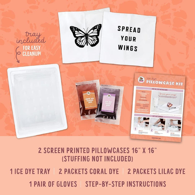 Doodle Hog Spread Your Wings Tie Dye Pillow kit