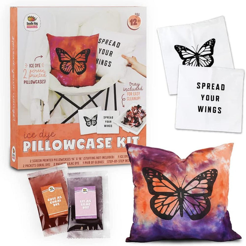 Doodle Hog Spread Your Wings Tie Dye Pillow kit