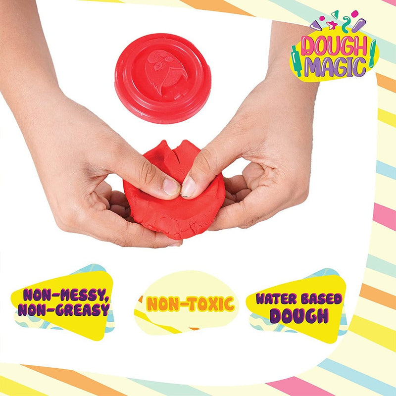 Dough Magic Tubs Pack of 6 (50g each)-Arts & Crafts-Dough Magic-Toycra