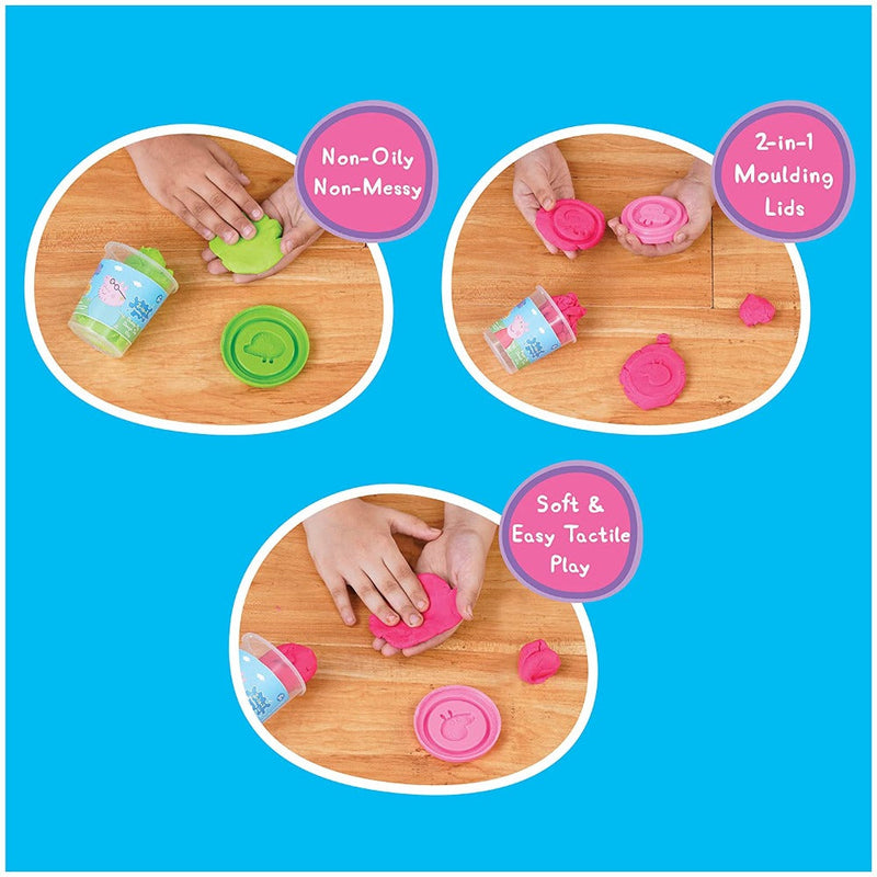 Dough Magic Tubs Pack of 6 (50g each)-Arts & Crafts-Dough Magic-Toycra