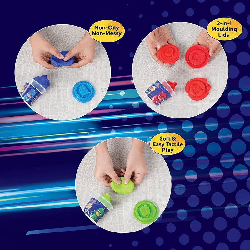 Dough Magic Tubs Pack of 6 (50g each)-Arts & Crafts-Dough Magic-Toycra