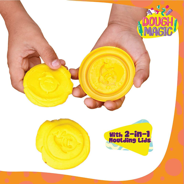 Dough Magic Tubs Pack of 6 (50g each)-Arts & Crafts-Dough Magic-Toycra