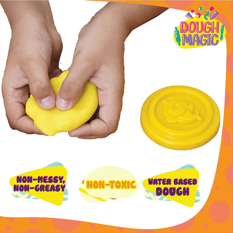 Dough Magic Tubs Pack of 6 (50g each)-Arts & Crafts-Dough Magic-Toycra