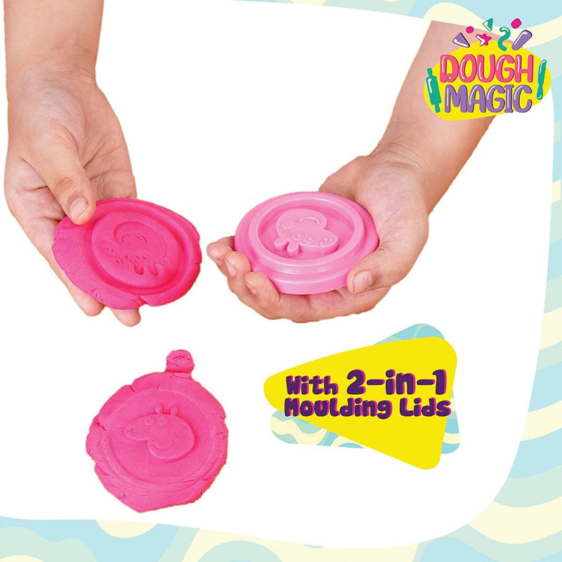 Dough Magic Tubs Pack of 6 (50g each)-Arts & Crafts-Dough Magic-Toycra