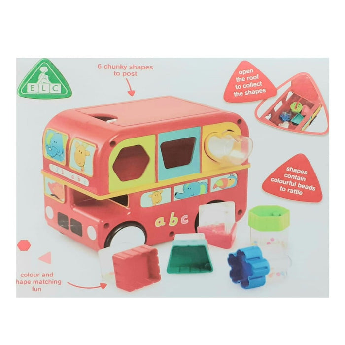 Early Learning Centre Shape Sorting Bus - Red-Learning & Education-ELC-Toycra