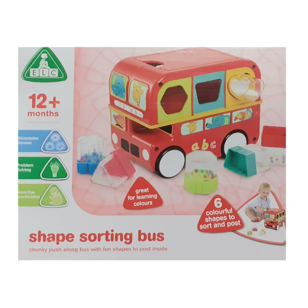 Early Learning Centre Shape Sorting Bus Red — Toycra