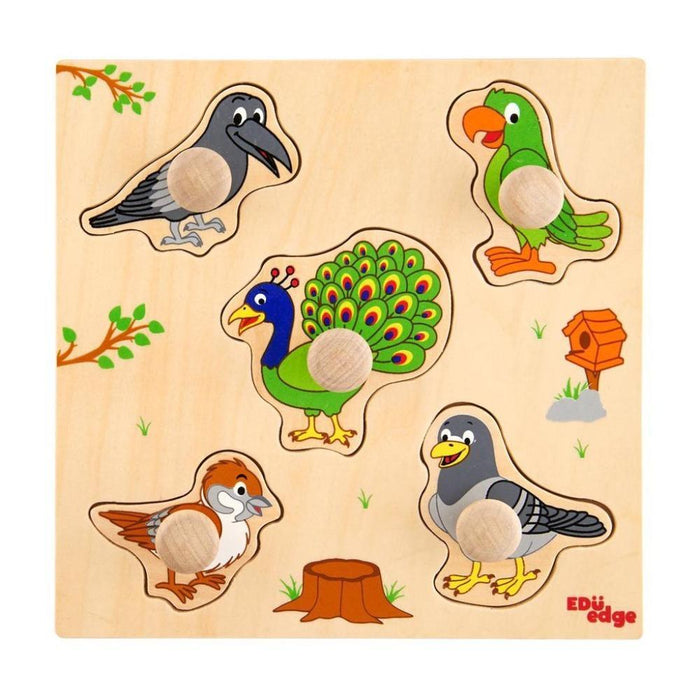 Eduedge Birds Knob Puzzle-Puzzles-EduEdge-Toycra