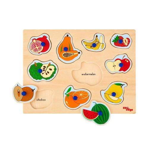 Eduedge Fruits Knob Puzzle-Puzzles-EduEdge-Toycra