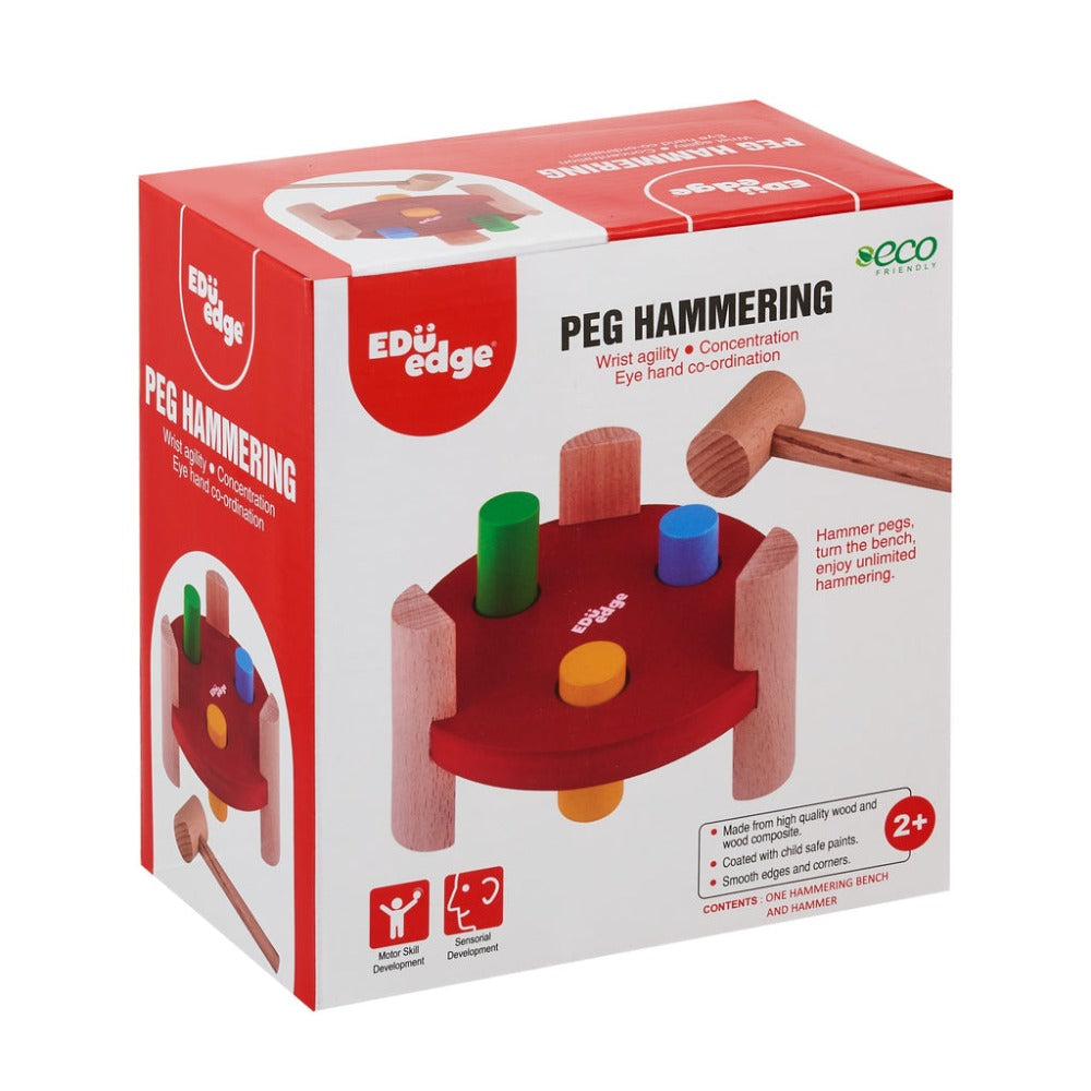 Wooden Story Hammer Peg Toy Montessori Toys For 1+ Year Old