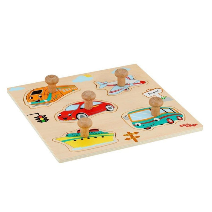 Eduedge Vehicles Knob Puzzle-Puzzles-EduEdge-Toycra