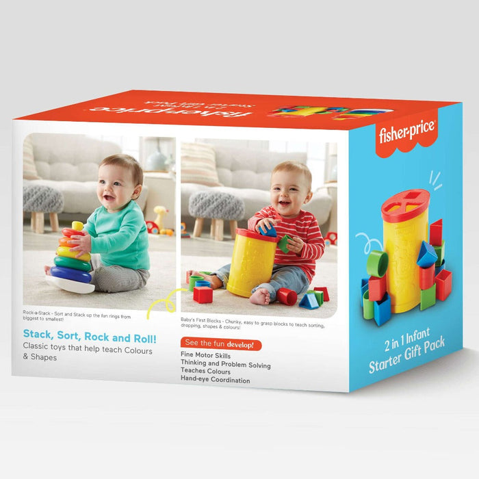 Fisher Price 2 in 1 Infant Starter Giftpack-Infant Toys-Fisher-Price-Toycra