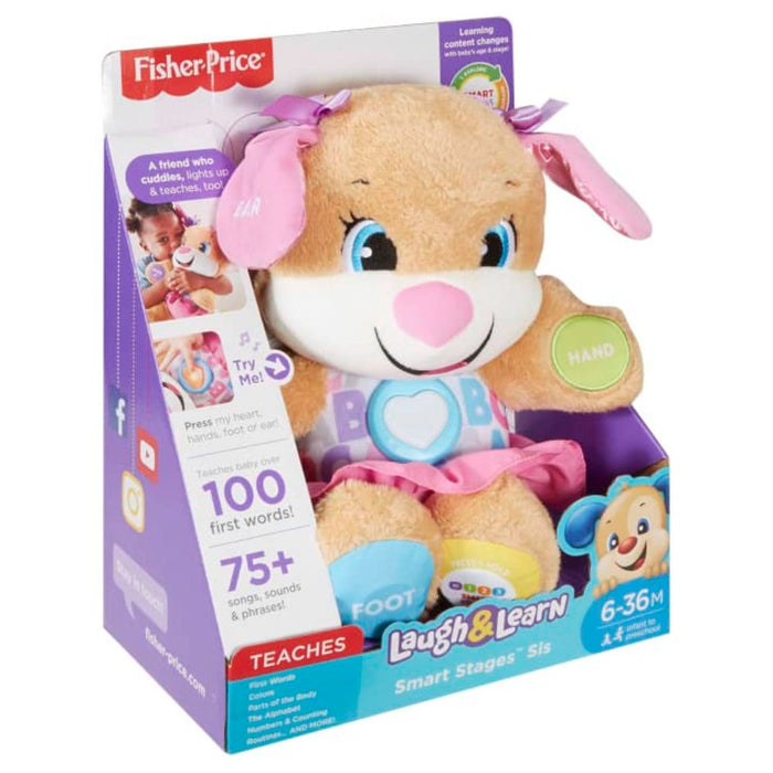 Fisher-Price Laugh Learn Smart Stages Plush Sis Baby Toy — Toycra