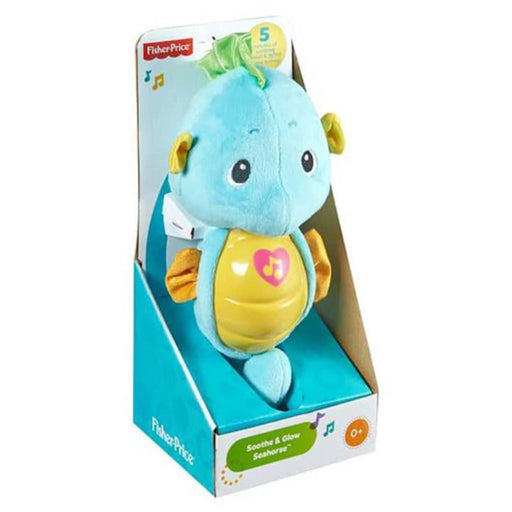 Fisher-Price Soothe & Glow Seahorse, Blue, Plush Baby Toy-Infant Toys-Fisher-Price-Toycra