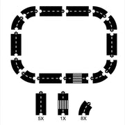 Flexible Road Track- Starter Set(14 Pcs)