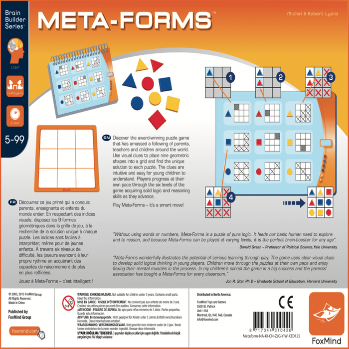 FoxMind Meta Forms Brain Builder Game-Board Games-Foxmind-Toycra