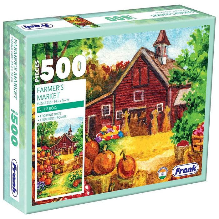 Frank Farmers Market -500 Pieces Puzzles-Puzzles-Frank-Toycra