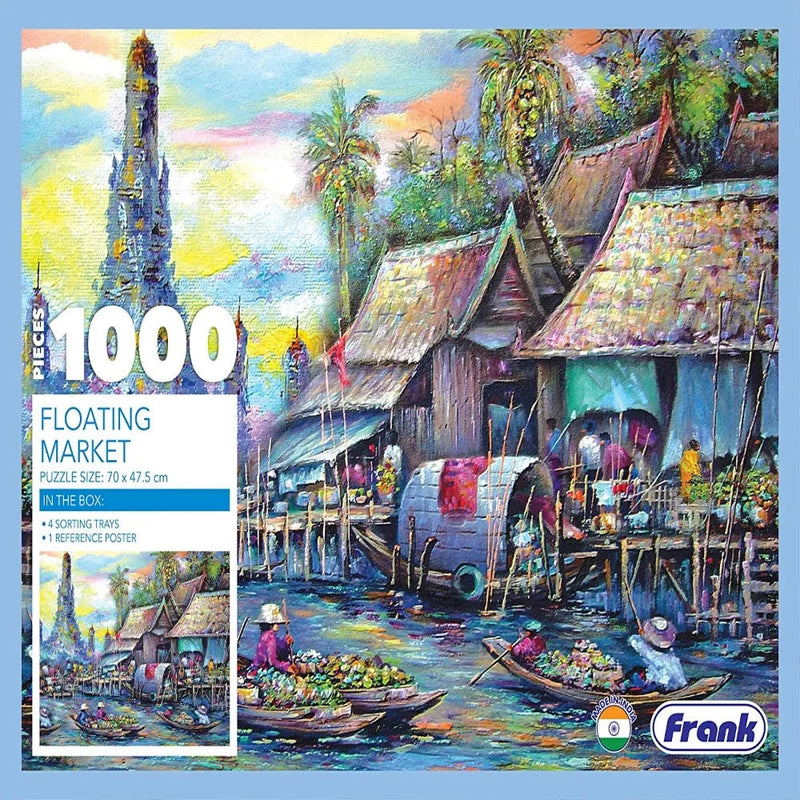Frank Puzzle Floating Market in Thailand -1000 pieces