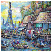Frank Puzzle Floating Market in Thailand -1000 pieces