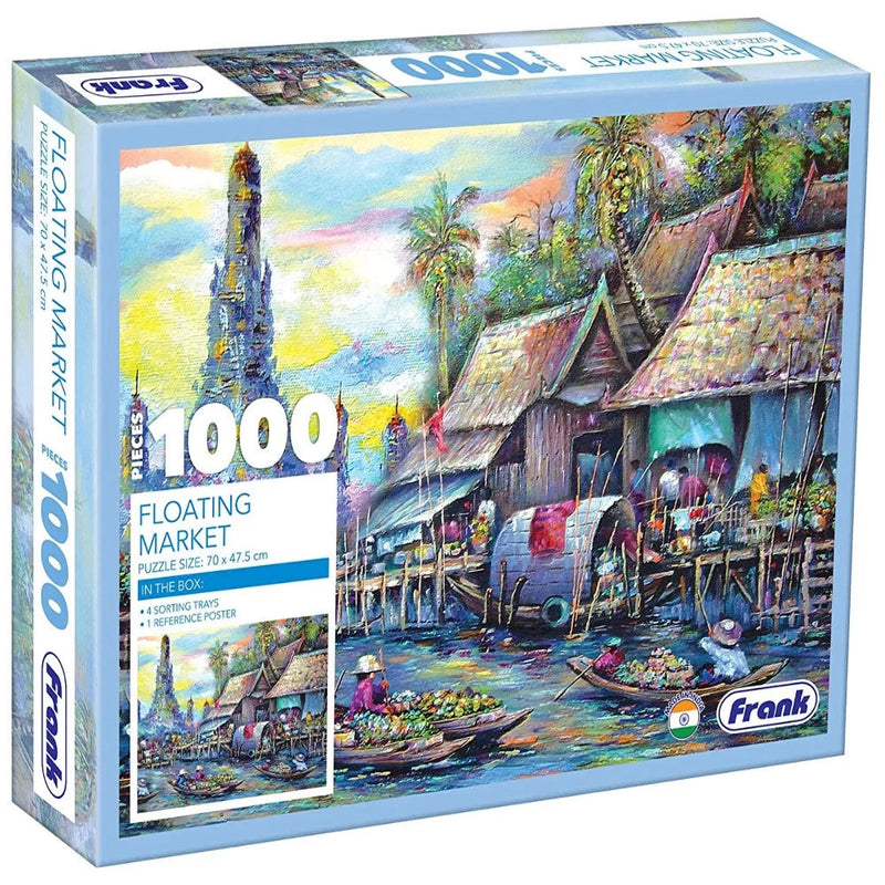 Frank Puzzle Floating Market in Thailand -1000 pieces