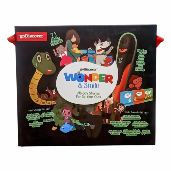 GoDiscover Wonder & Smile Interactive Story Books 21 stories with sound effects & narration-Learning & Education-GoDiscover-Toycra