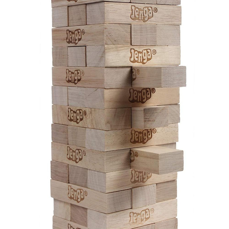 Hasbro Gaming Classic Jenga Game, Hardwood Block Stacking Tower Game