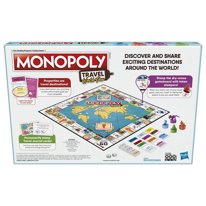 Monopoly Hasbro Giro del Mondo Gioco da Tavolo [Versione in Tedesco Monopoly Hasbro Giro del Mondo Gioco da Tavolo [Versione in Tedesco