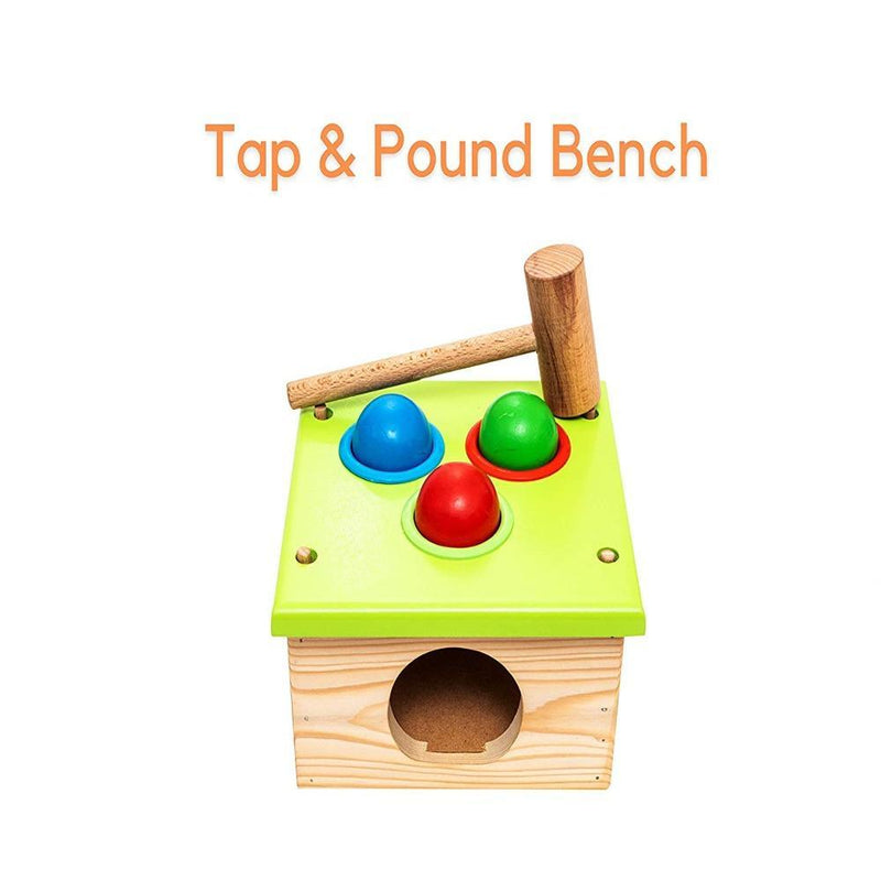 Hilife 3-In-1 Funky Shapes Educational Hammering Bench