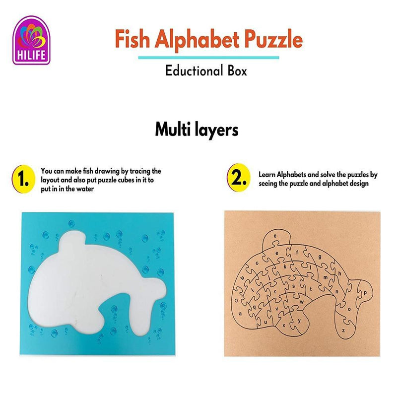 Hilife Fish Alphabet Puzzle