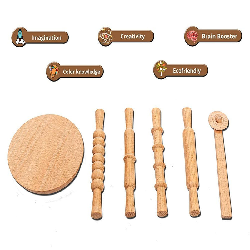 Hilife Kids' Clay-Time Rolling Pin & Board