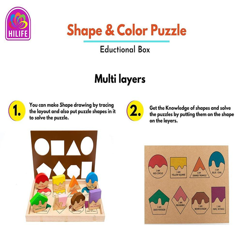 Hilife Match The Shape Puzzle