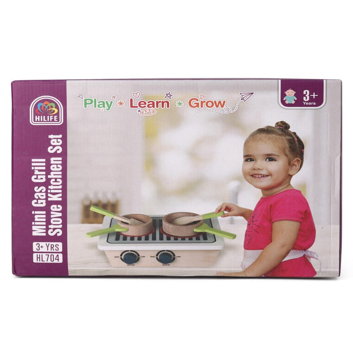 Hilife Mini Gas Stove Kitchen Set-Pretend Play-Hilife-Toycra