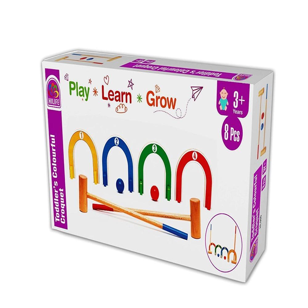 Hilife Toddler's Colourful Croquet Set — Toycra