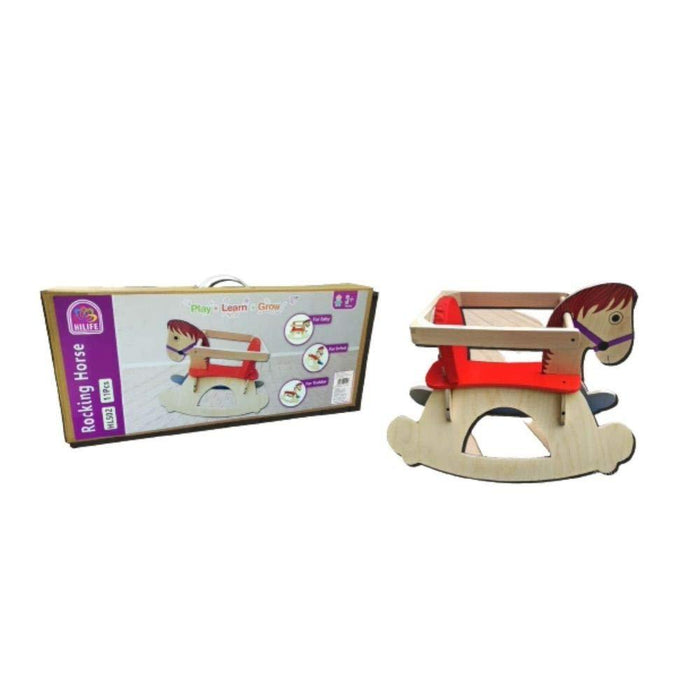 Hilife Wooden Rocking Horse-Ride Ons-Hilife-Toycra
