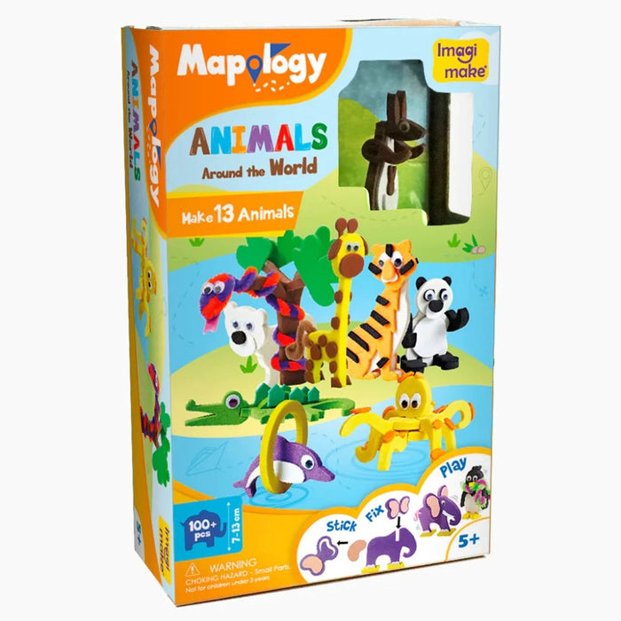 Imagimake Mapology Around the World Making Kit-Puzzles-Imagimake-Toycra
