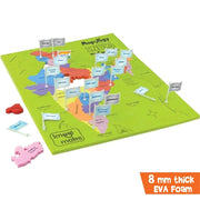 Imagimake Mapology Combo: Map Puzzle of India and World with Capitals and Flags of Countries