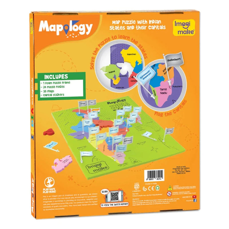 Imagimake Mapology India With State Capitals