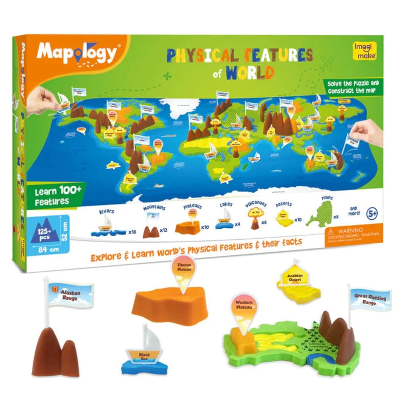 Imagimake Mapology Physical Features of World