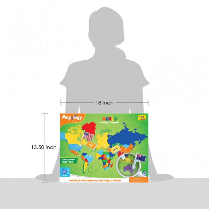 Imagimake Mapology World with Flags & Capitals