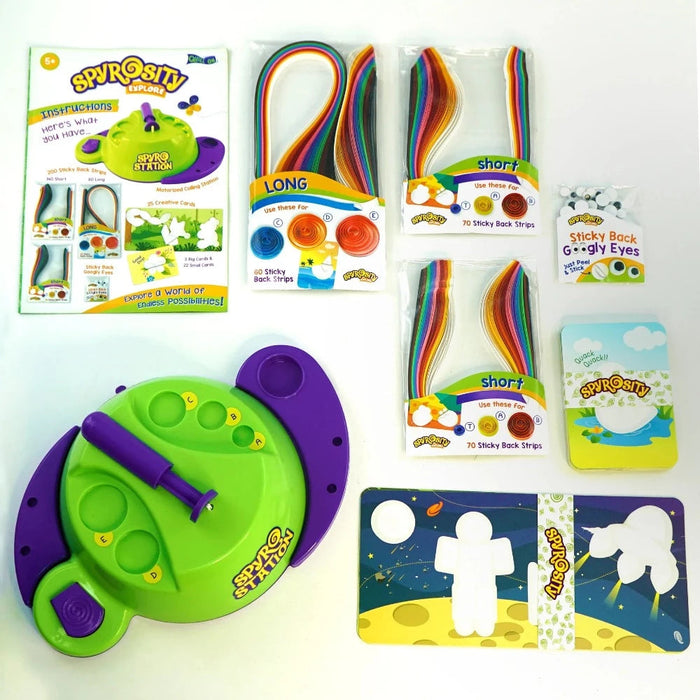Imagimake Quill On Spyrosity Explore Paper Quilling Kit-Arts & Crafts-Imagimake-Toycra