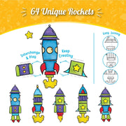 Imagimake Window Art Rocket